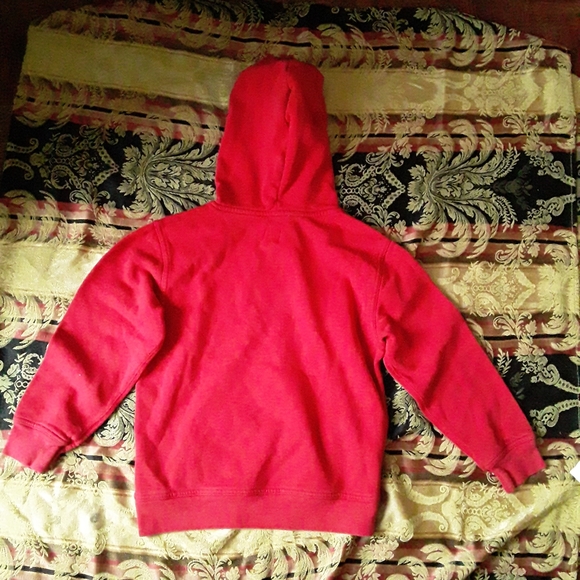 GAP Kids (8-9) Unisex Red Classic Hoody Sweatshirt - Picture 7 of 13